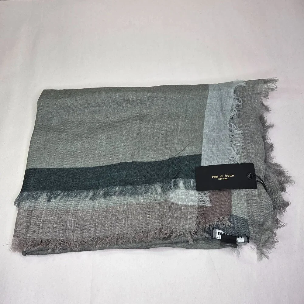 NWT rag + bone Women's Astrid Scarf Gray